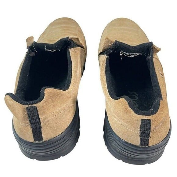 NEVADOS MENS HIKING SUEDE LEATHER BEIGE LOAFER SLIP-ON OUTDOOR SHOES SIZE 11 - Picture 7 of 10